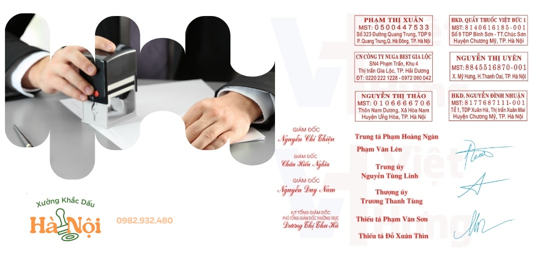 khắc dấu tại cầu giấy