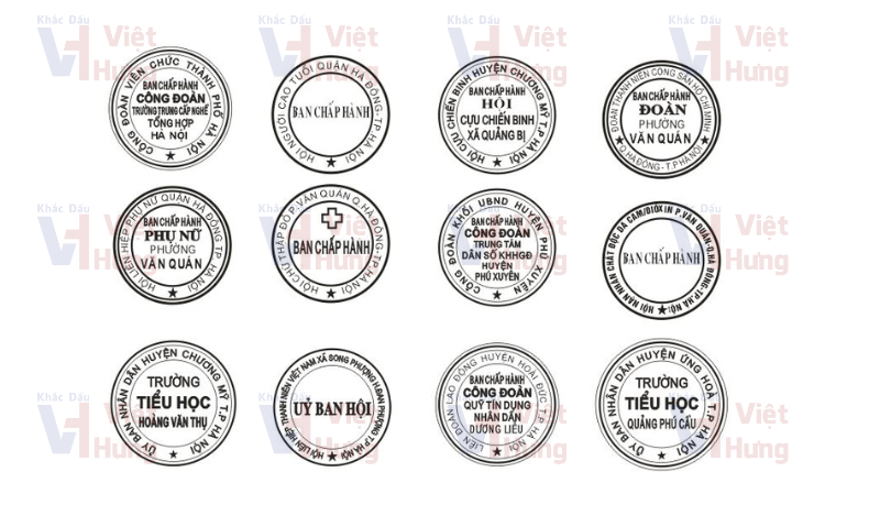 giLàm dấu tròn Công đoàn, Đảng ủy, các Hội tại khu vực Hà Nội